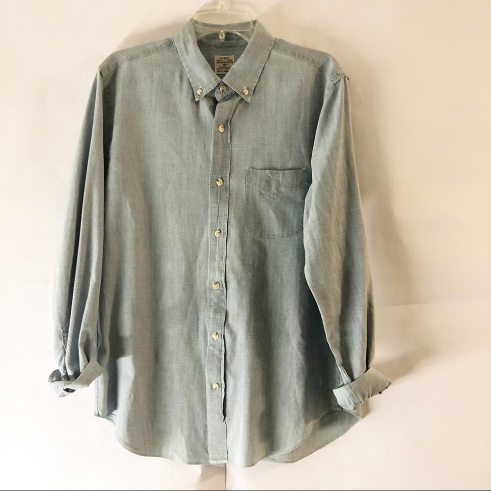 J.Crew Long Sleeve Shirt Chambray Denim.